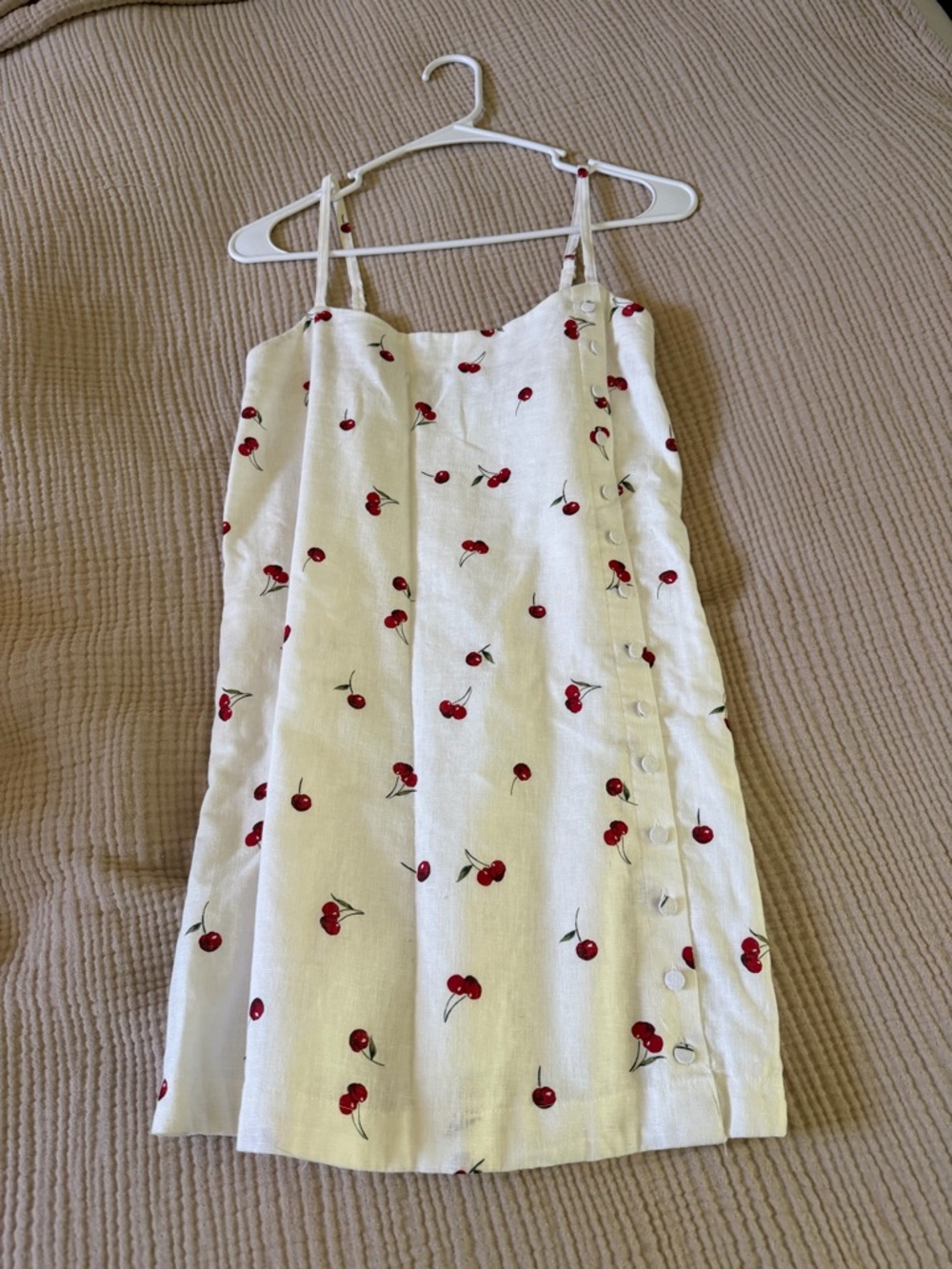 Abercrombie Linen-Blend Button Skort Size XS